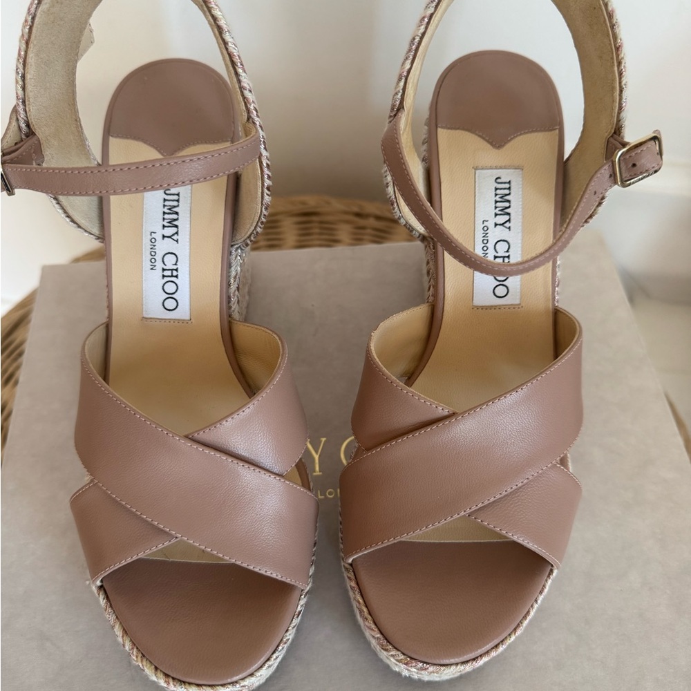 Jimmy Choo Dellena Wedges Blush